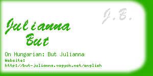 julianna but business card